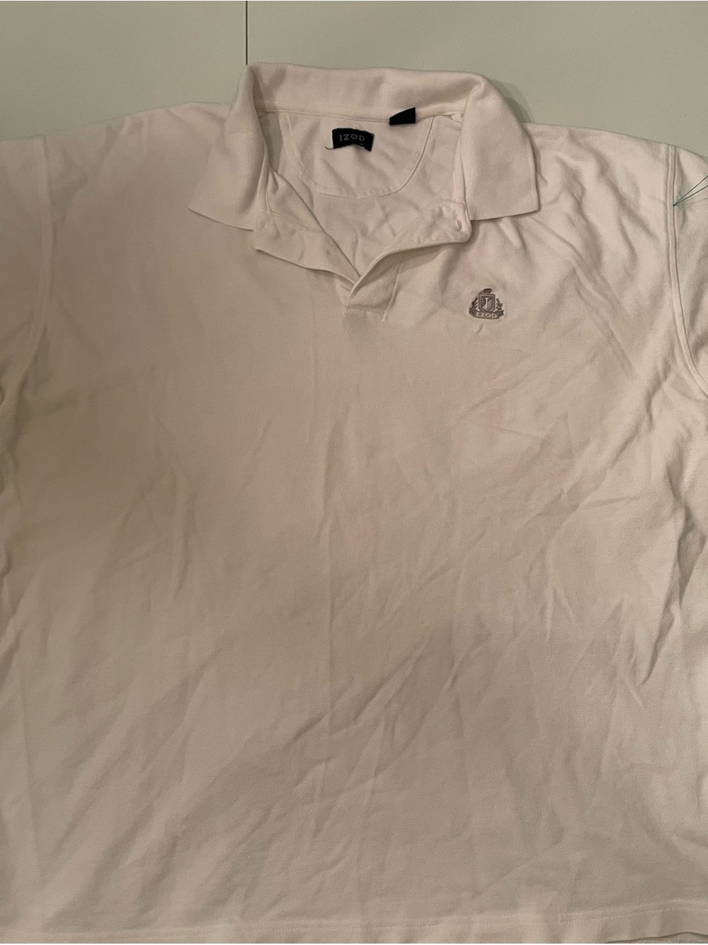 Izod Men's Polo Shirt in Light Cream